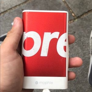 Supreme battery pack case by mophie and supreme